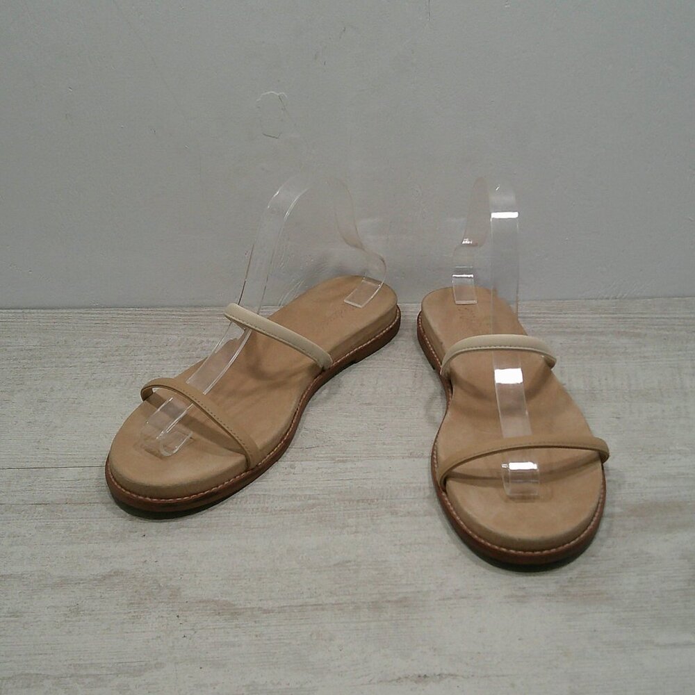 Madewell Paris Minimalist Sandal in Nude Tan Strappy Flats Size 10